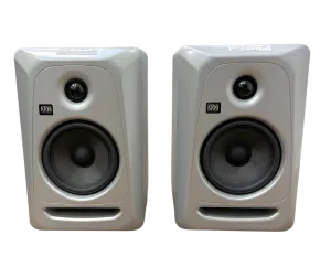 (2) KRK Classic 5 Studio Monitors Limited Edition Black & Silver