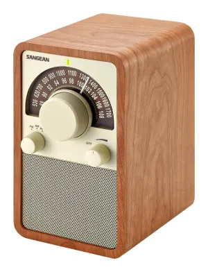 Am-fm Table Top Wooden Radio-walnut