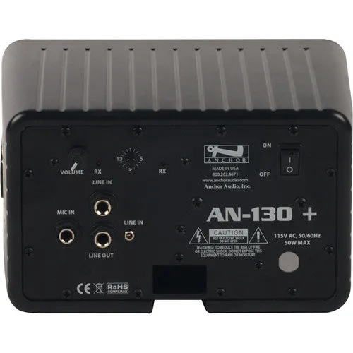 Anchor Audio AN-130F1BK  Speaker Monitor with One Wireless Receiver (Black)