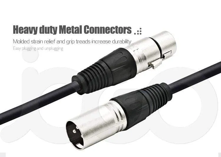 Balanced XLR Cable 3 Pin Male to Female Snake Cord Professional Microphone Cable for Recording,Mixing,Amplifier