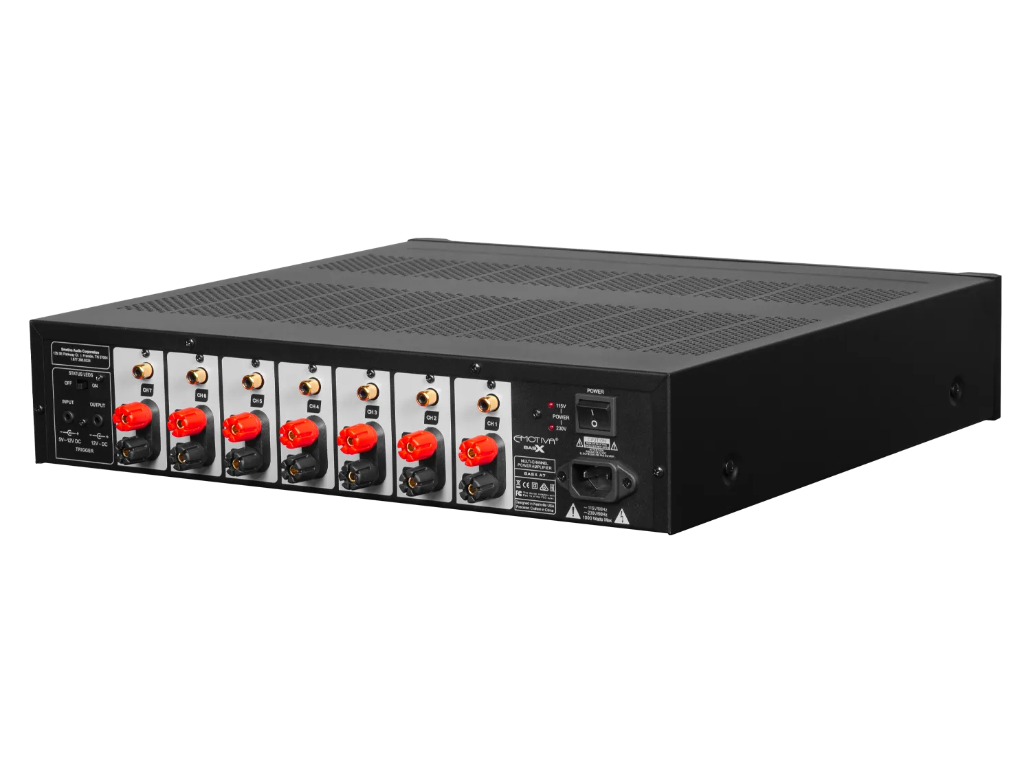 BasX A7 Seven-Channel Power Amplifier