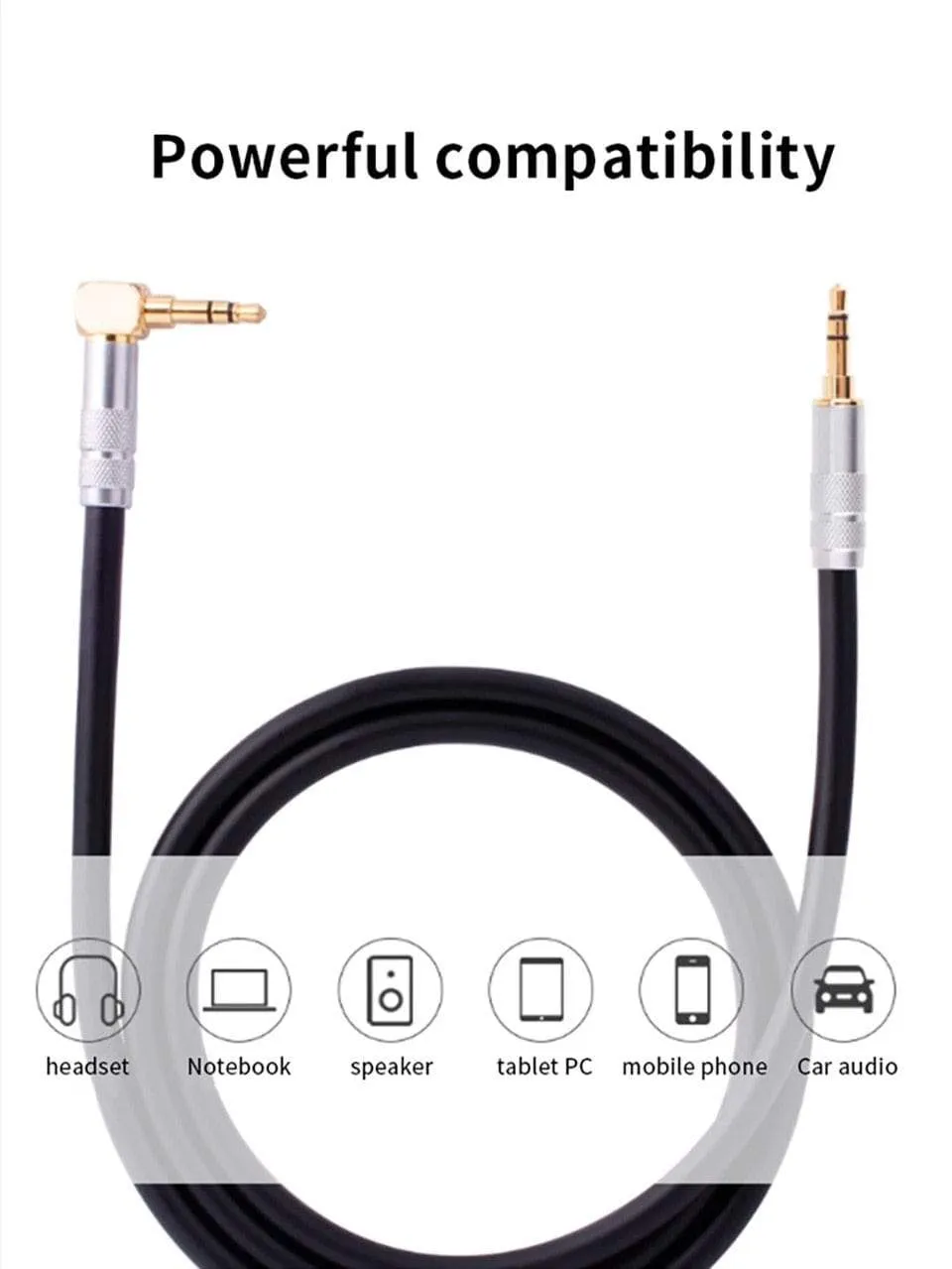 Canare Aux Cable Jack 3.5MM To 3.5MM Audio Cable Jack Speaker Cable For iPhone Computer Car Speaker For iPad For Huawei Xiaomi