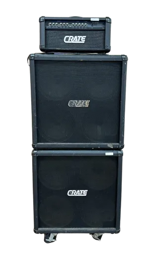 Crate Amplifier & 2 Crate Speaker Cabinets