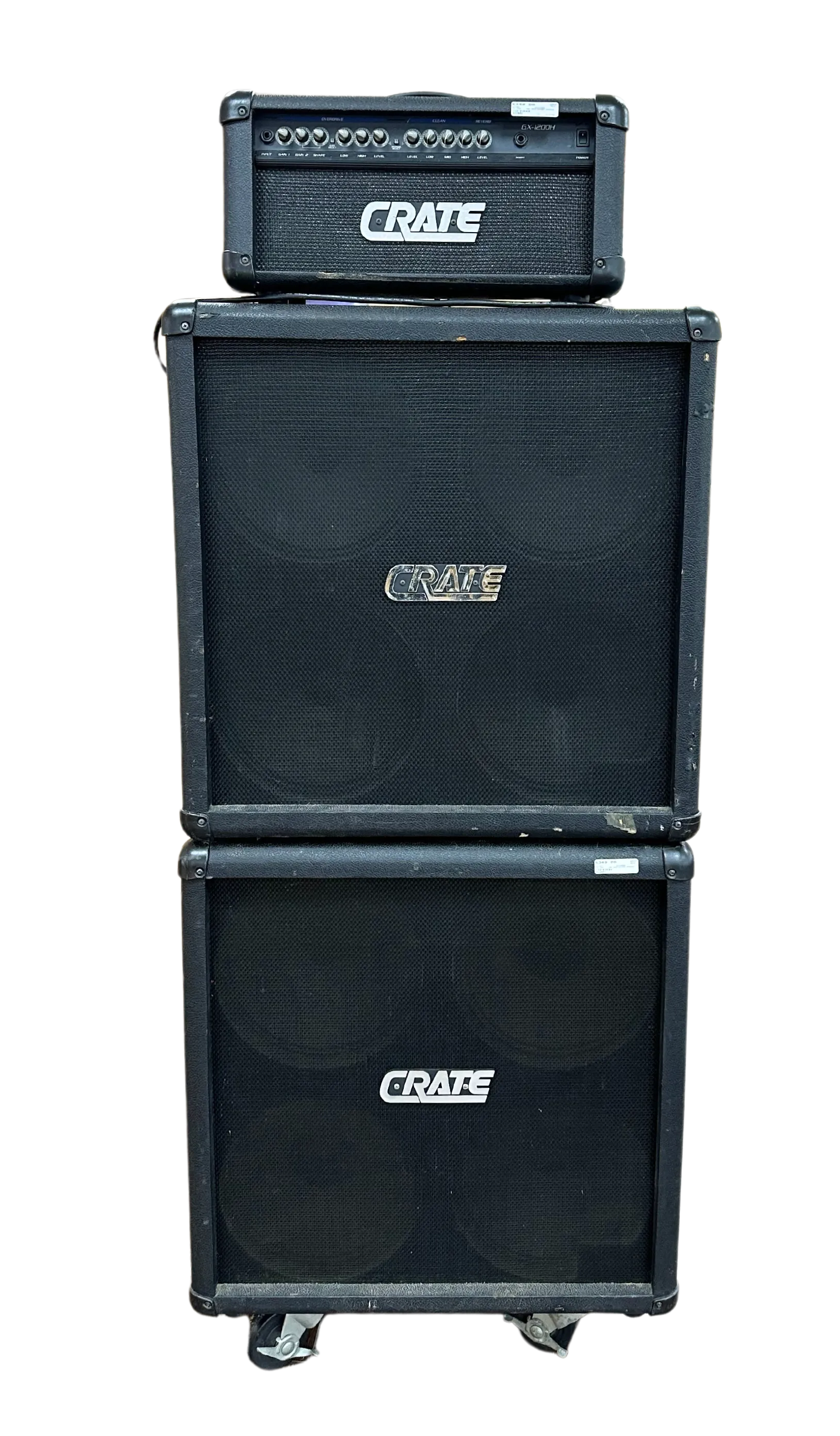 Crate Amplifier & 2 Crate Speaker Cabinets