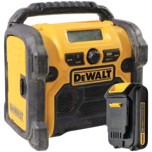 DEWALT 20V MAX Compact Corded / Cordless Worksite Radio - Yellow (DCR018)