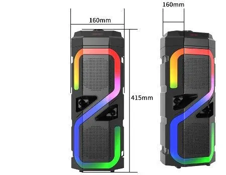 FASTER Rainbow 7 Powerful Bass Wireless Speaker With Mic 20w