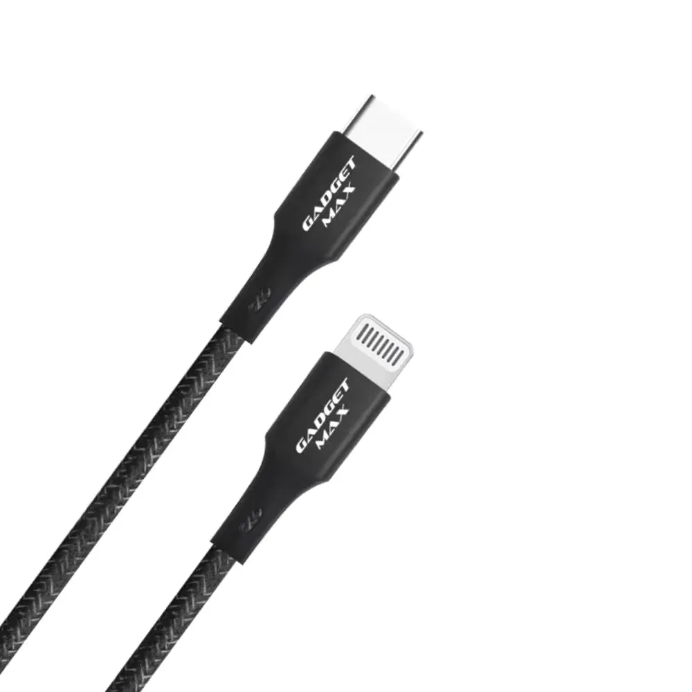 GADGET MAX USB-C TO LIGHTNING MFI FAST CHARGE & DATA SYNC CABLE GD-M1 PD/QC 20W(3A)(1200mm)