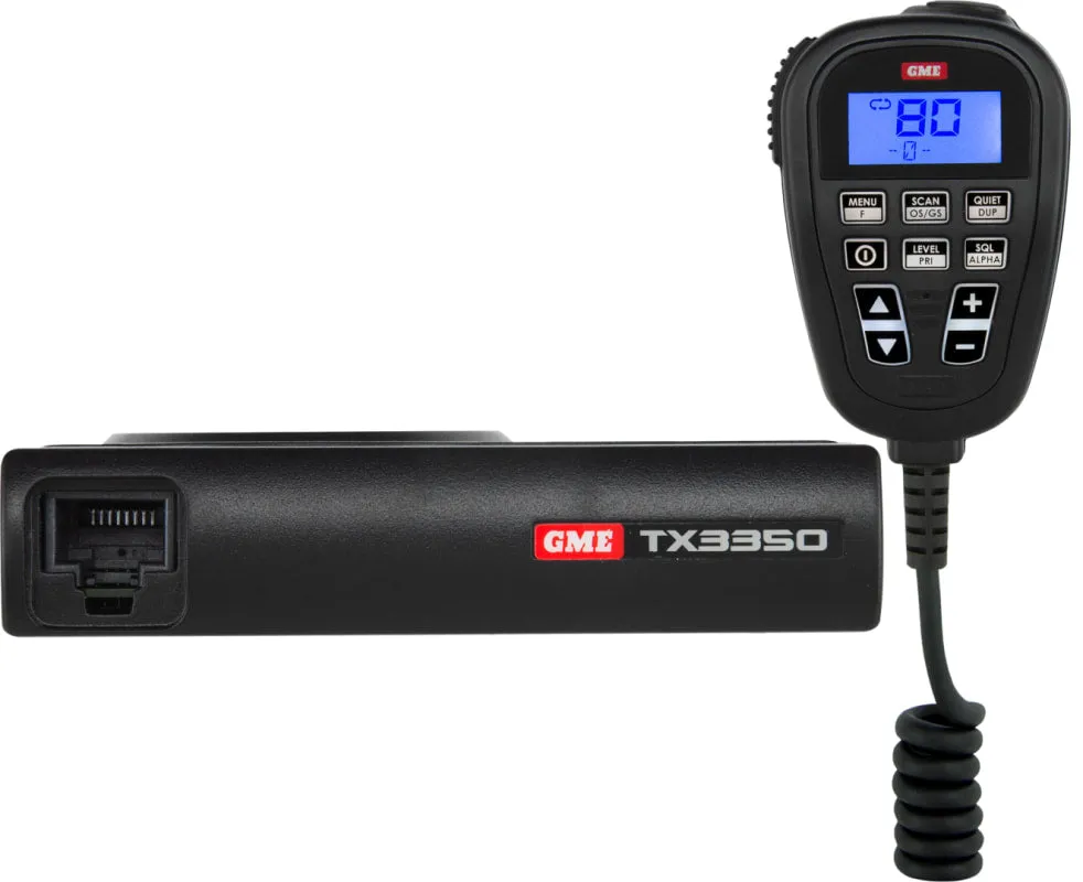 GME 5 Watt Super Compact UHF CB Radio with LCD Speaker Mic | TX3350