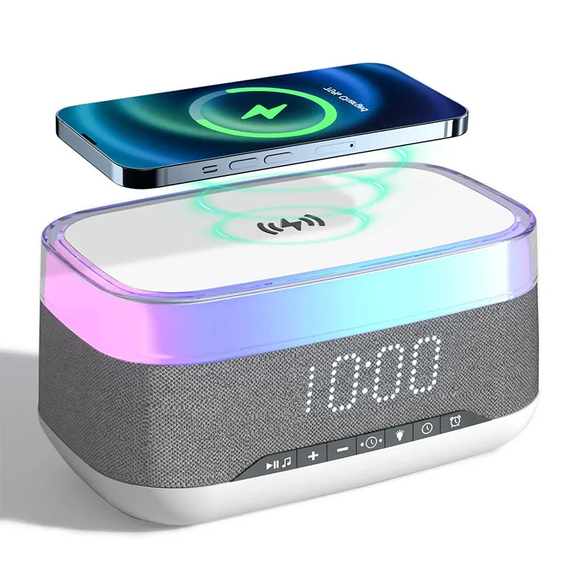 Intelligent Multifunctional Atmosphere Night Light Bluetooth Speaker Alarm Clock