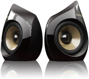 Krator Neso 4 2.0 USB Powered Speakers in Black