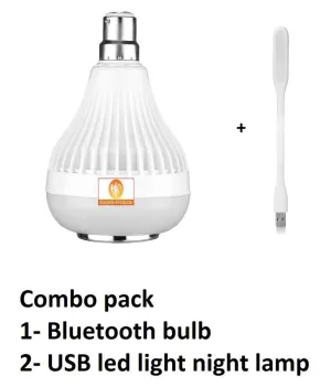 Led Bulb With Bluetooth Speaker Music Light Bulb   RGB Light