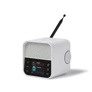 Lexon Oslo Dab & Fm Alarm Clock Radio / Bluetooth Speaker / Wireless Charger - White