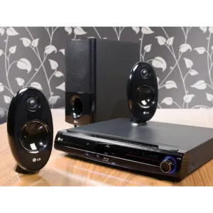 LG HB354BS 2.1Ch 300W 3D Blu-ray DVD Home Theater System (USB, FM, Aux, HDMI In/Out) - Foreign Used