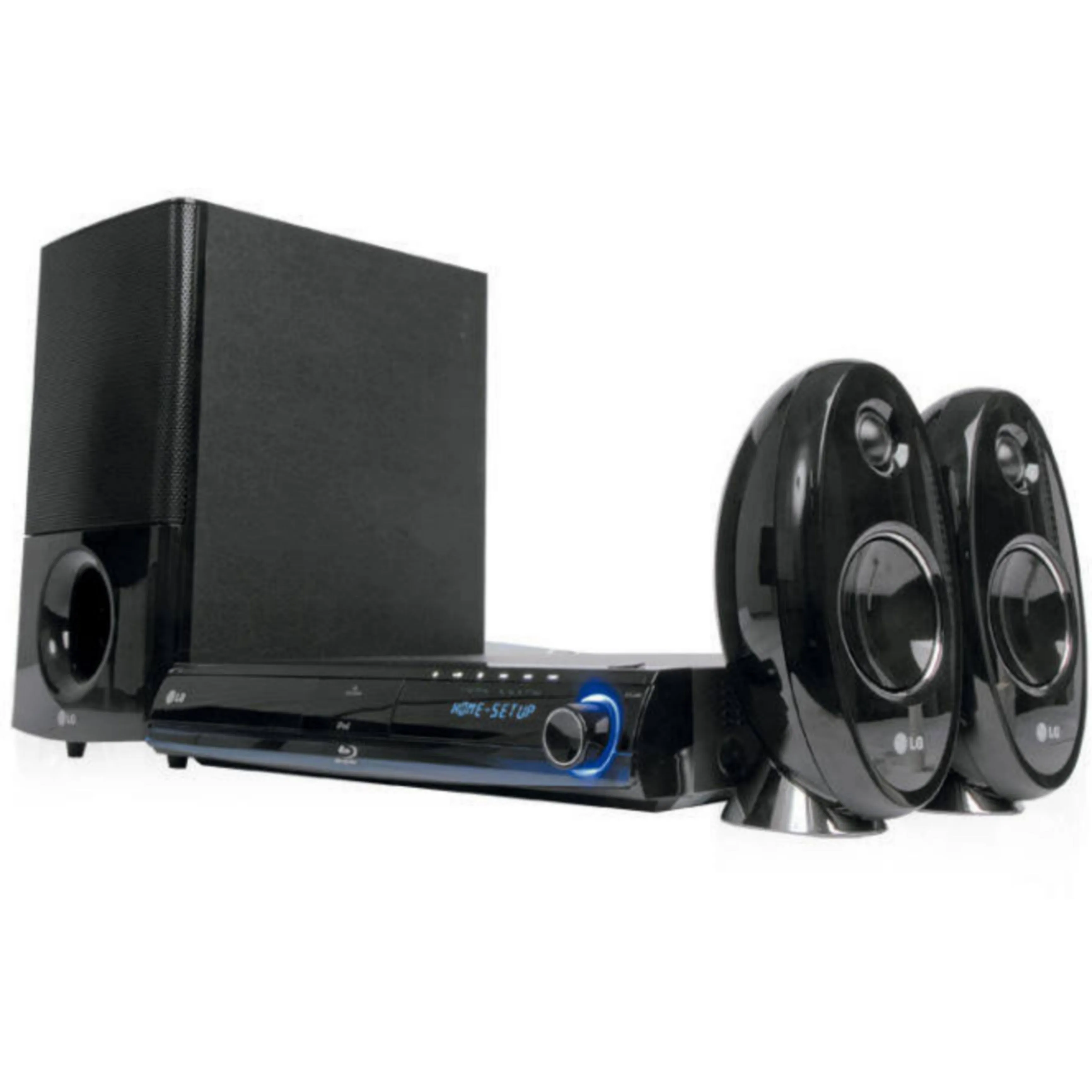 LG HB354BS 2.1Ch 300W 3D Blu-ray DVD Home Theater System (USB, FM, Aux, HDMI In/Out) - Foreign Used