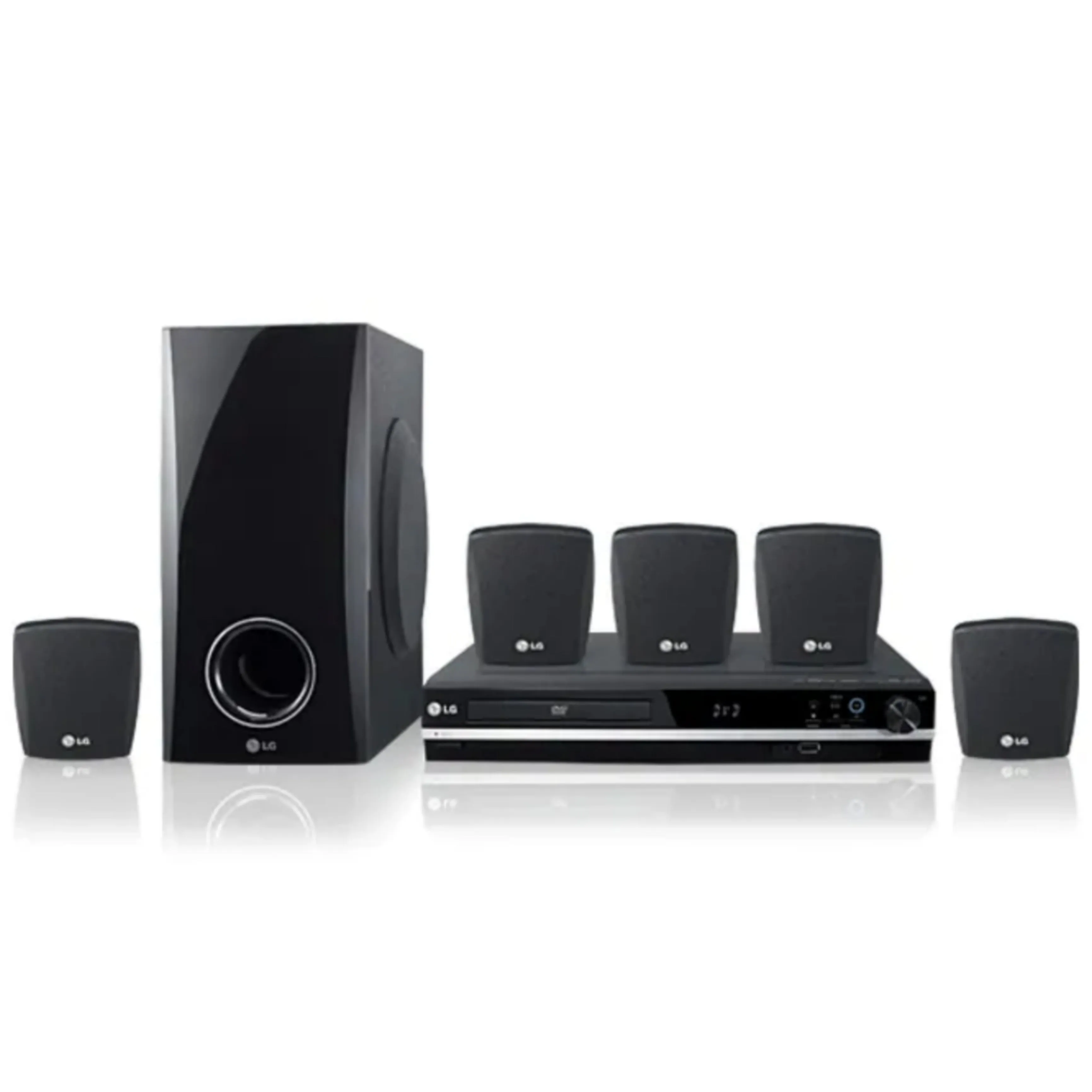 LG HT353SD 5.1Ch 300W DVD Home Theater System (FM, USB, Aux) - Foreign Used