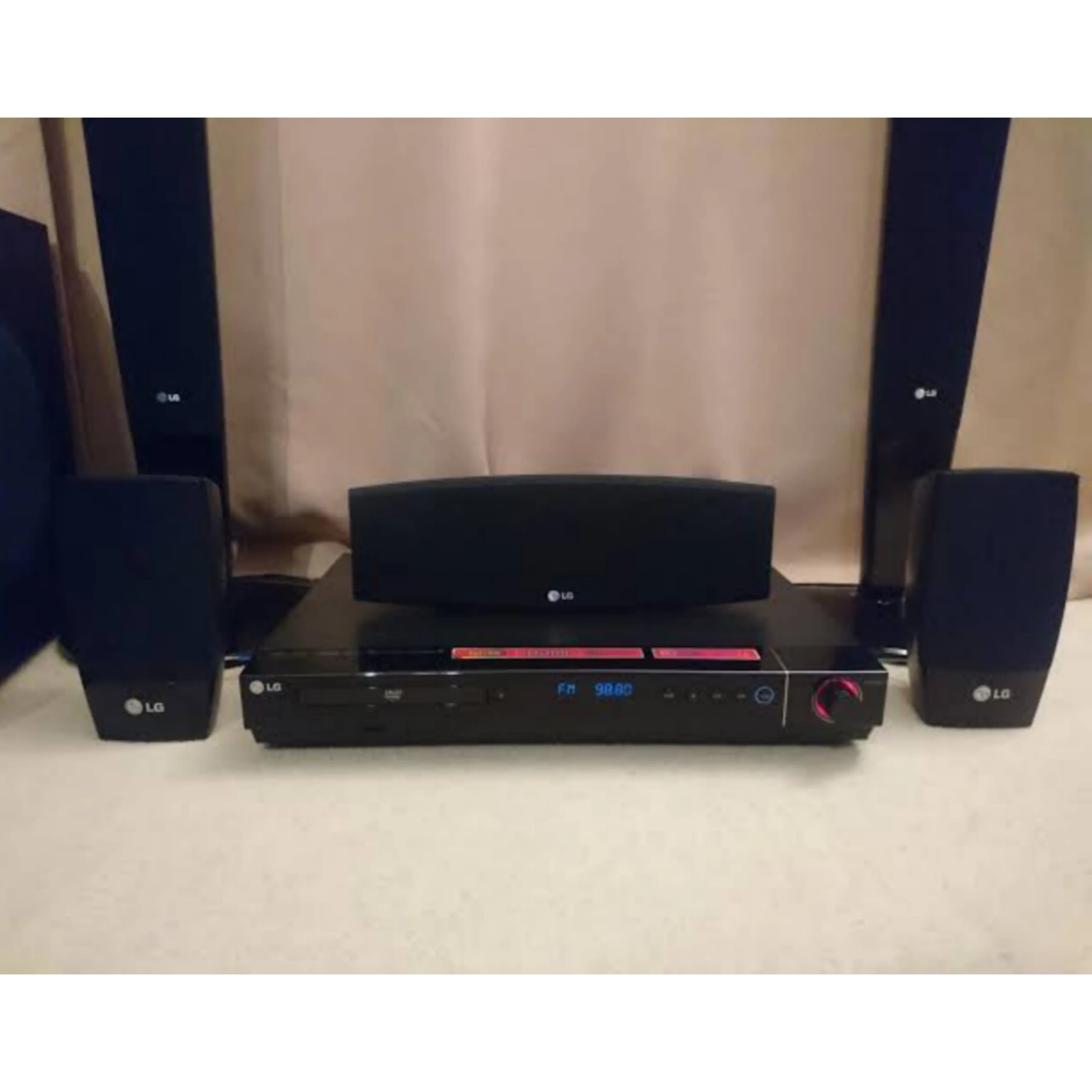 LG HT503PH 5.1Ch 500W DVD Tower Home Cinema System (USB, FM, Aux, Optical, HDMI Out) - Foreign Used