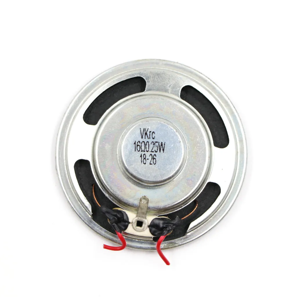 (Low Cost) Thin Speaker 16ohm 0.25watt [50mm] Internal Magnet