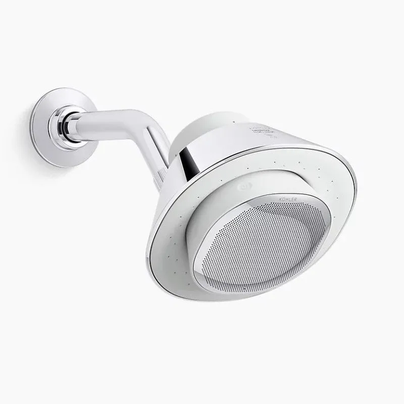 Moxie 2.5 gpm Bluetooth Showerhead Speaker in Vibrant Brushed Nickel