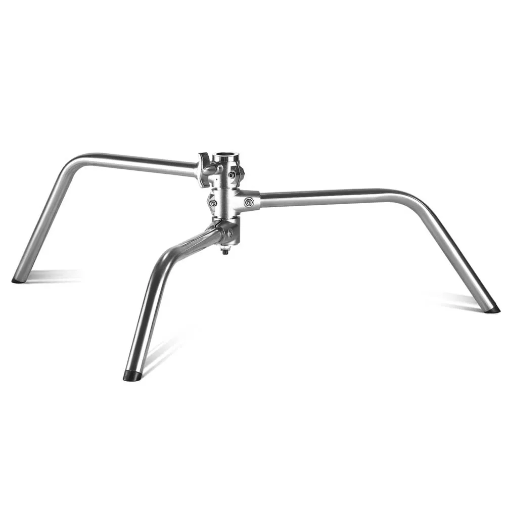 Neewer 20kg Load Silver C-Stand with Boom Arm