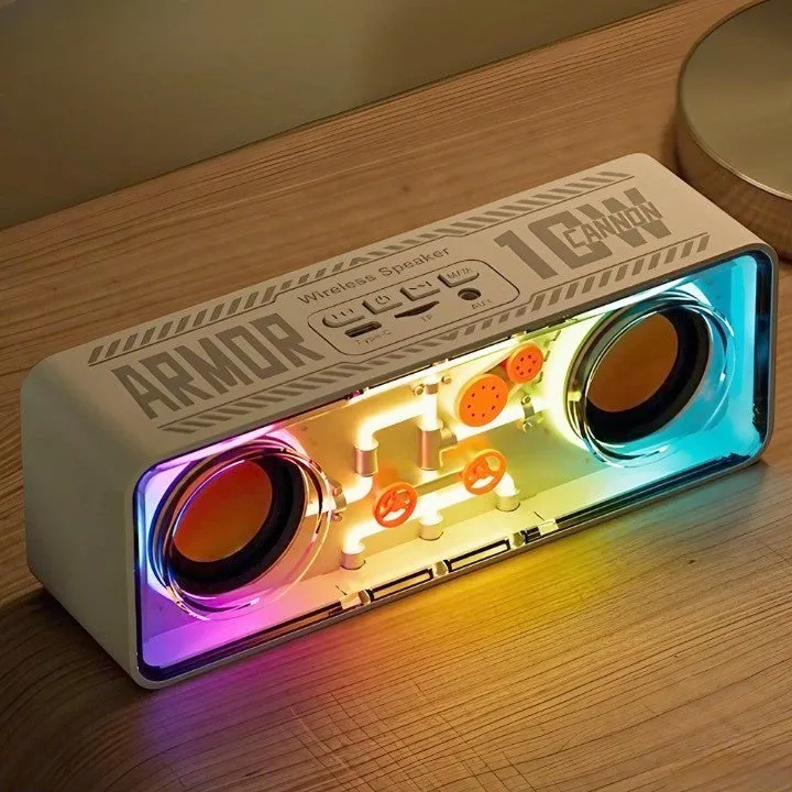 Neon Tech Punk-Style Wireless Speaker