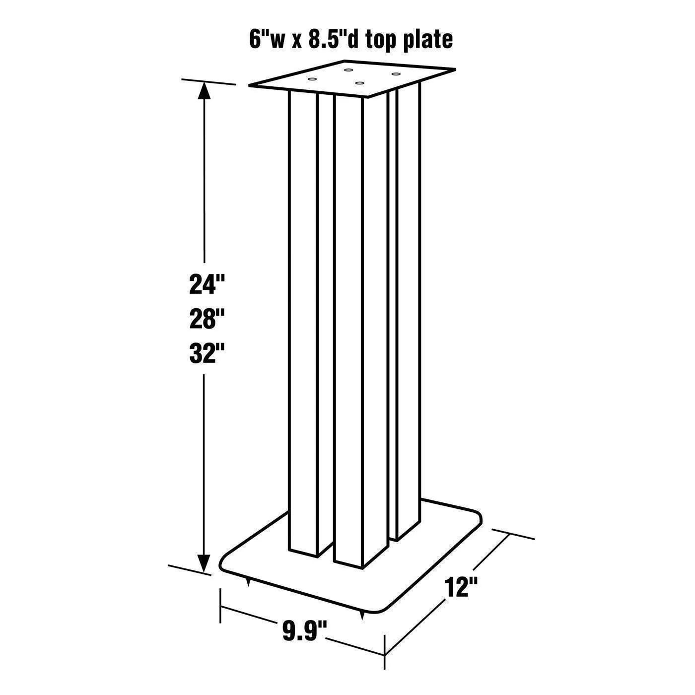 Pangea Audio DS400 Heavy Duty Speaker Stands (pair)