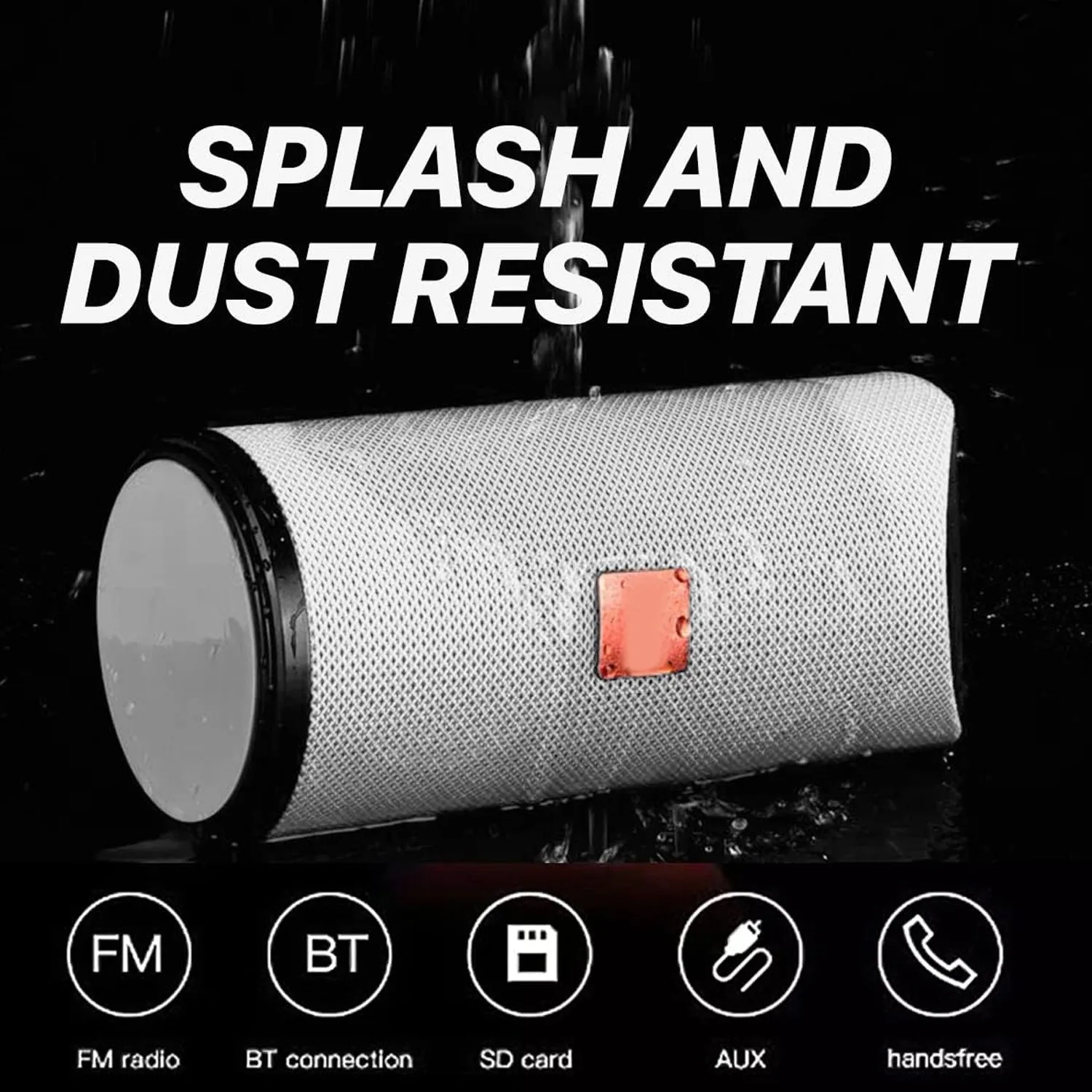 Portable Speaker / Rechargeable / Splash Proof Wireless High Sound Bluetooth Speaker, Blootuth speaker (media player)