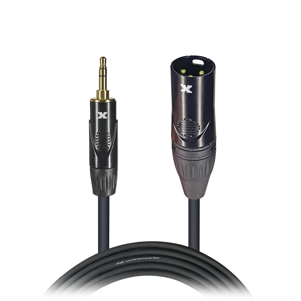 ProX XC-MXM05 5 Ft. UnBalanced Audio Cable 1/8" (3.5mm) TRS Mini to XLR-M