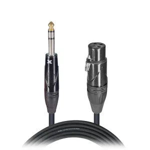 ProX XC-SXF05 5 Ft. Balanced 1/4" TRS-M to XLR-F High Performance Audio Cable