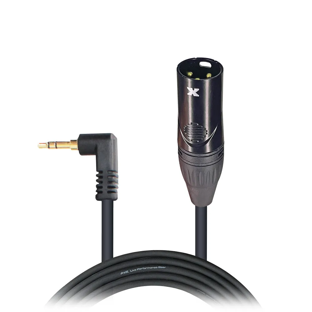 ProX XCP-MXM10 10 Ft. Unbalanced 1/8" (3.5mm) TRS Mini to XLR-M Premium Audio Cable