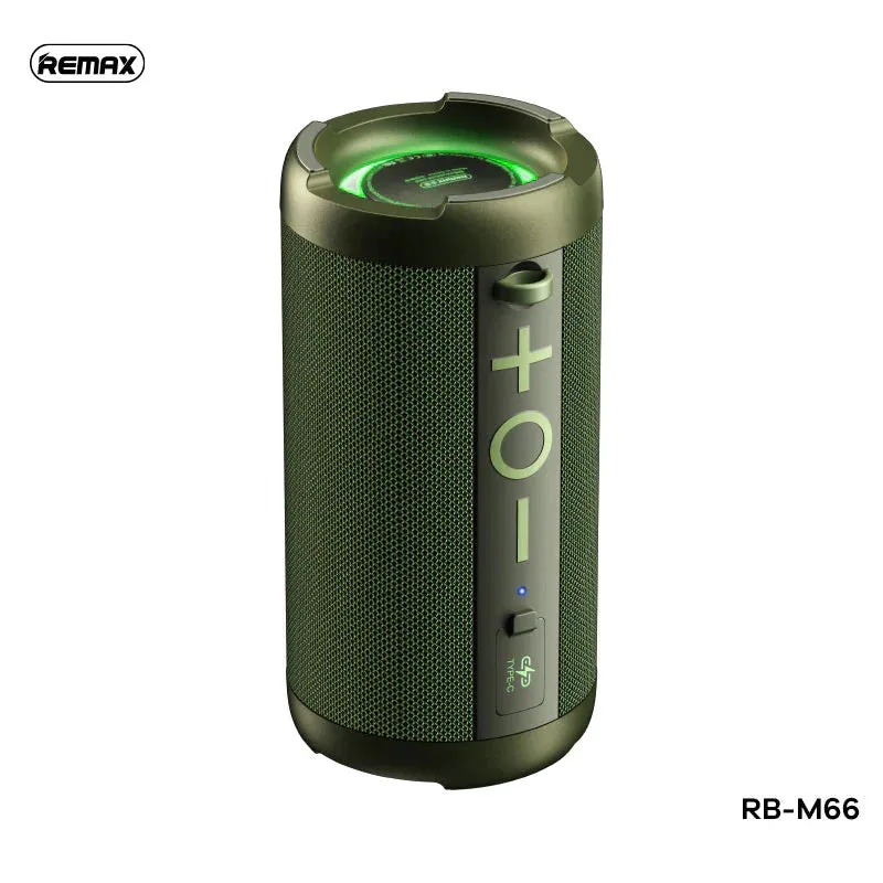 REMAX RB-M66 COURAGE SERIES PORTABLE 7-LEVEL WATERPROOF WIRELESS SPEAKER-Blue