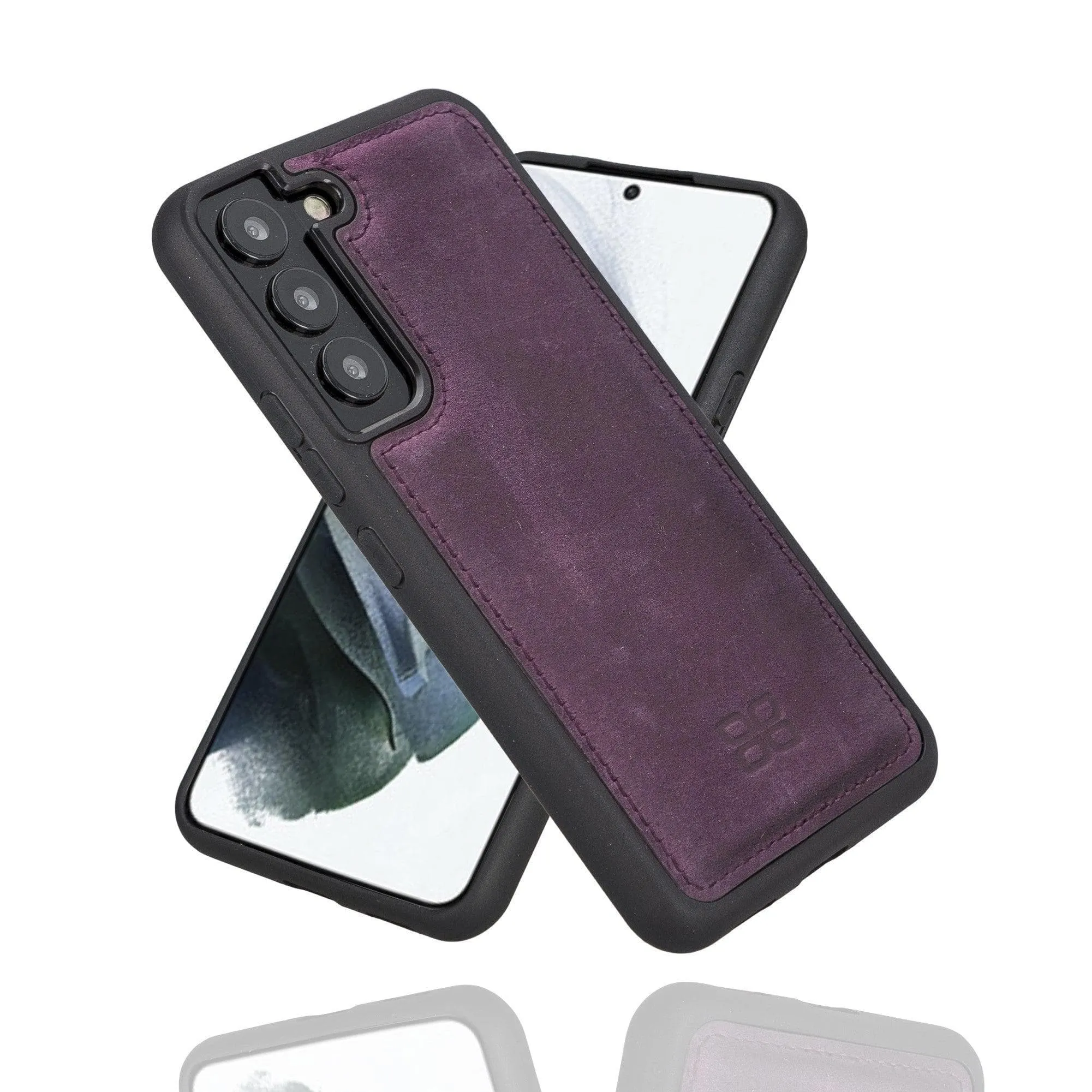 Samsung Galaxy S22 Series Genuine Leather Slim Back Cover Case