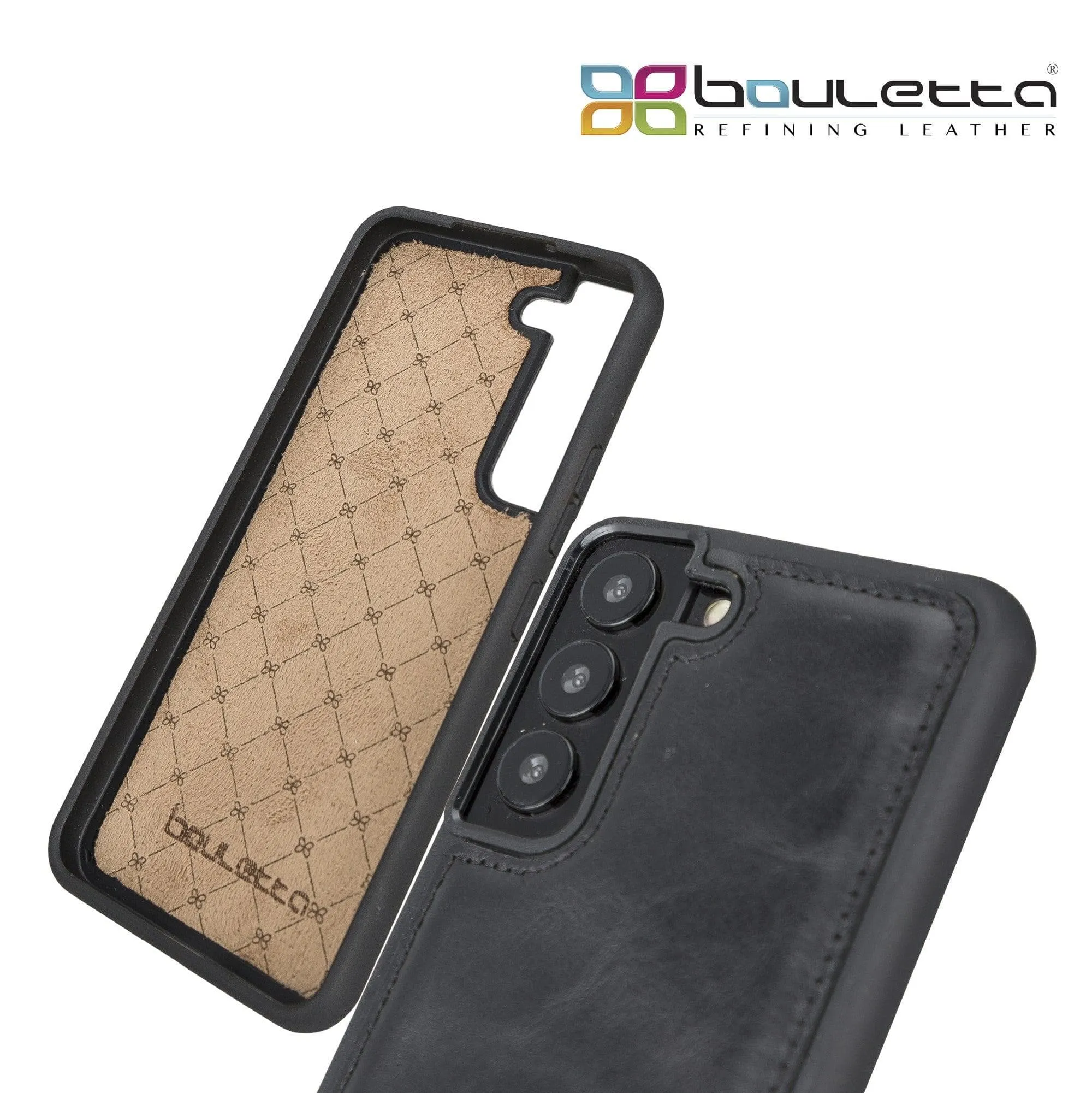 Samsung Galaxy S22 Series Genuine Leather Slim Back Cover Case