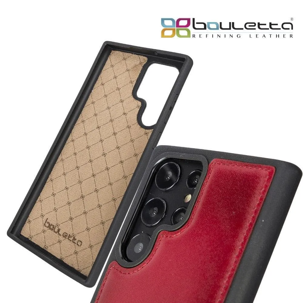 Samsung Galaxy S22 Series Genuine Leather Slim Back Cover Case