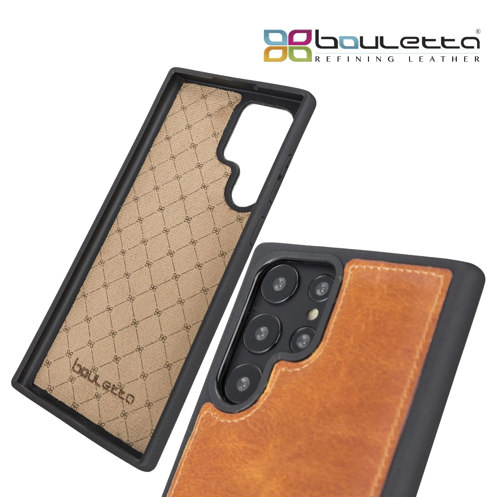 Samsung Galaxy S22 Series Genuine Leather Slim Back Cover Case