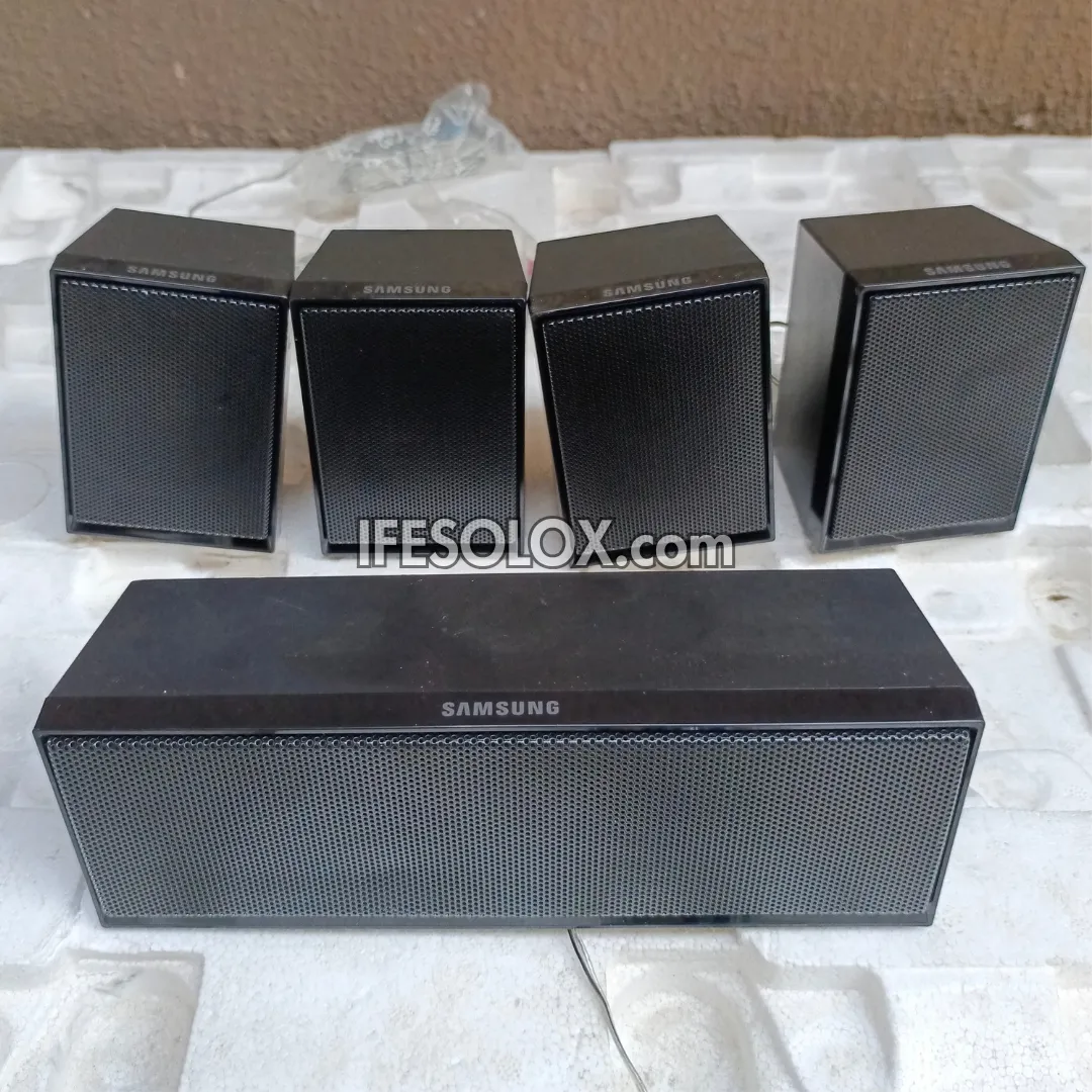 Samsung PS-ES1-1 3ohms Satellite Home Theater Surround Speakers Complete Set - Foreign Used