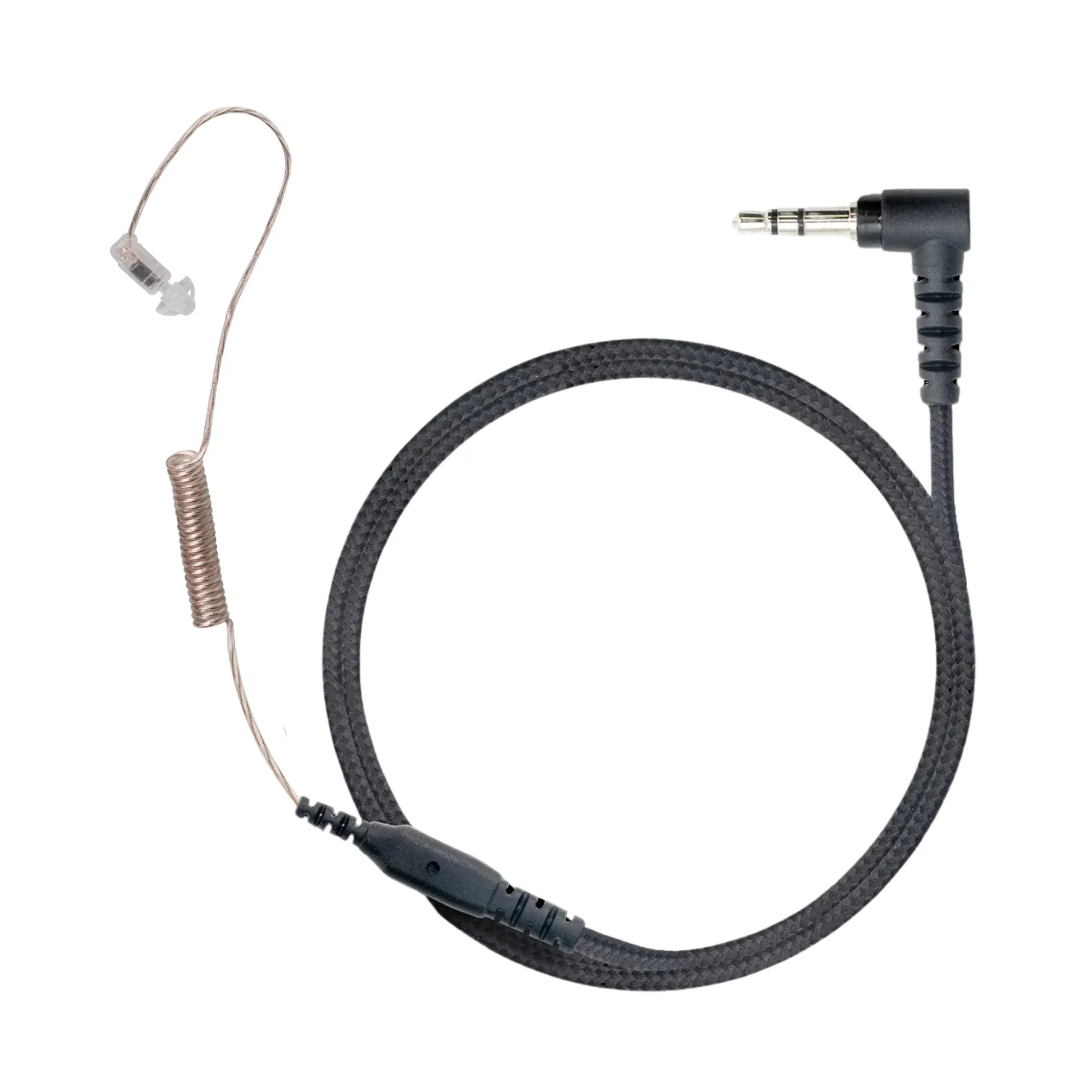 Sheepdog HDLO Tactical Earpiece, Braided Cable, Tubeless