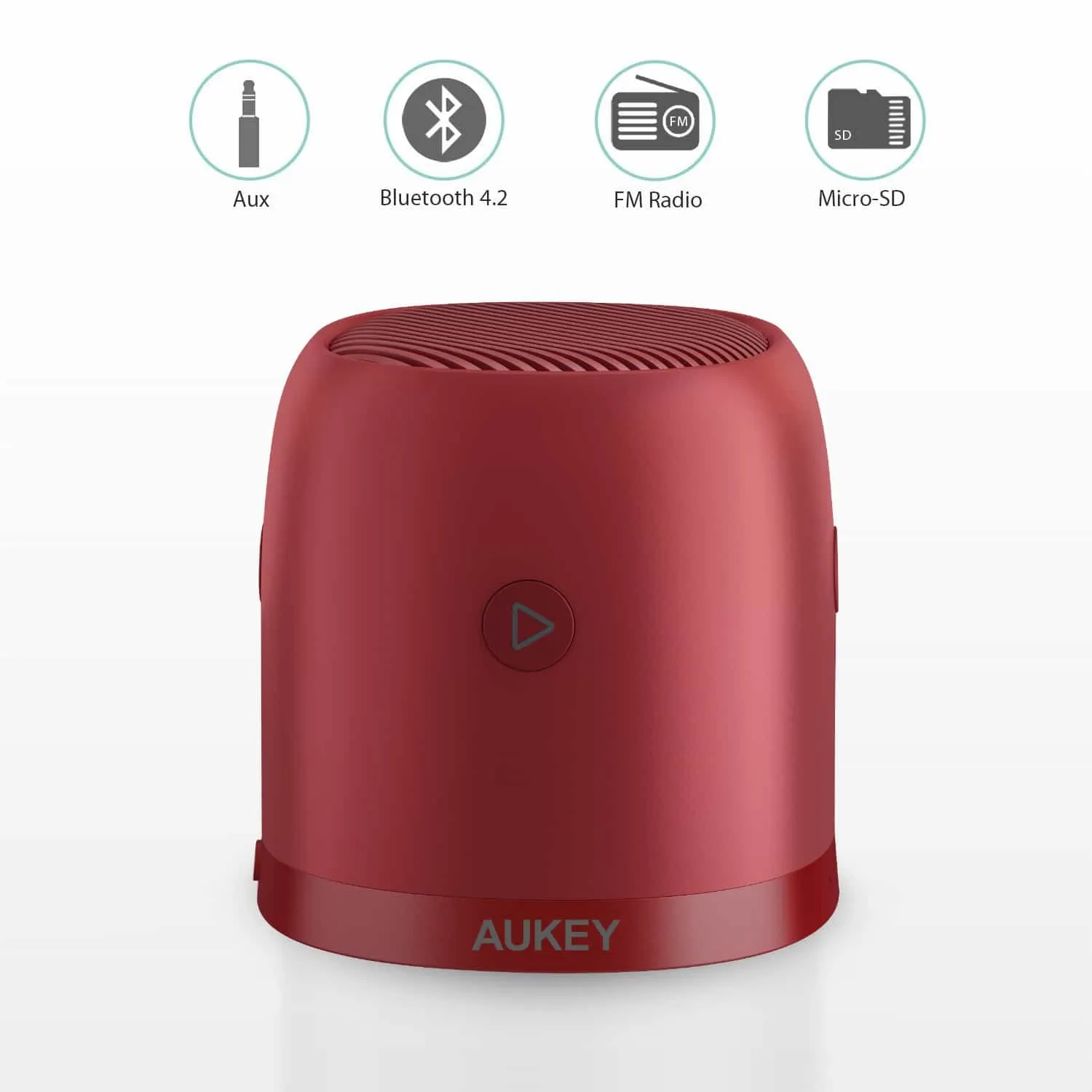 SK-M31 Wireless Mini Bluetooth Speaker with Enhanced Bass - Red