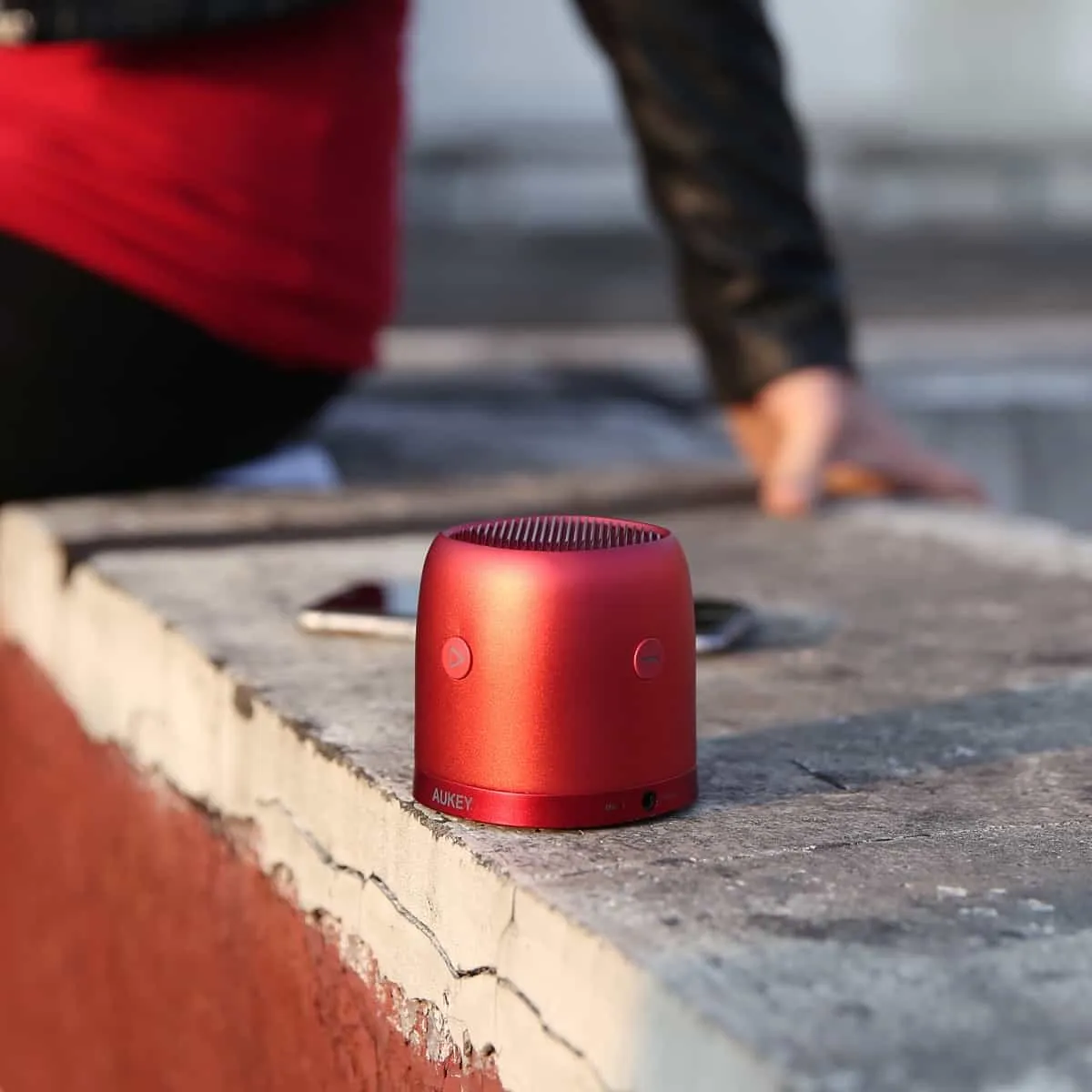 SK-M31 Wireless Mini Bluetooth Speaker with Enhanced Bass - Red