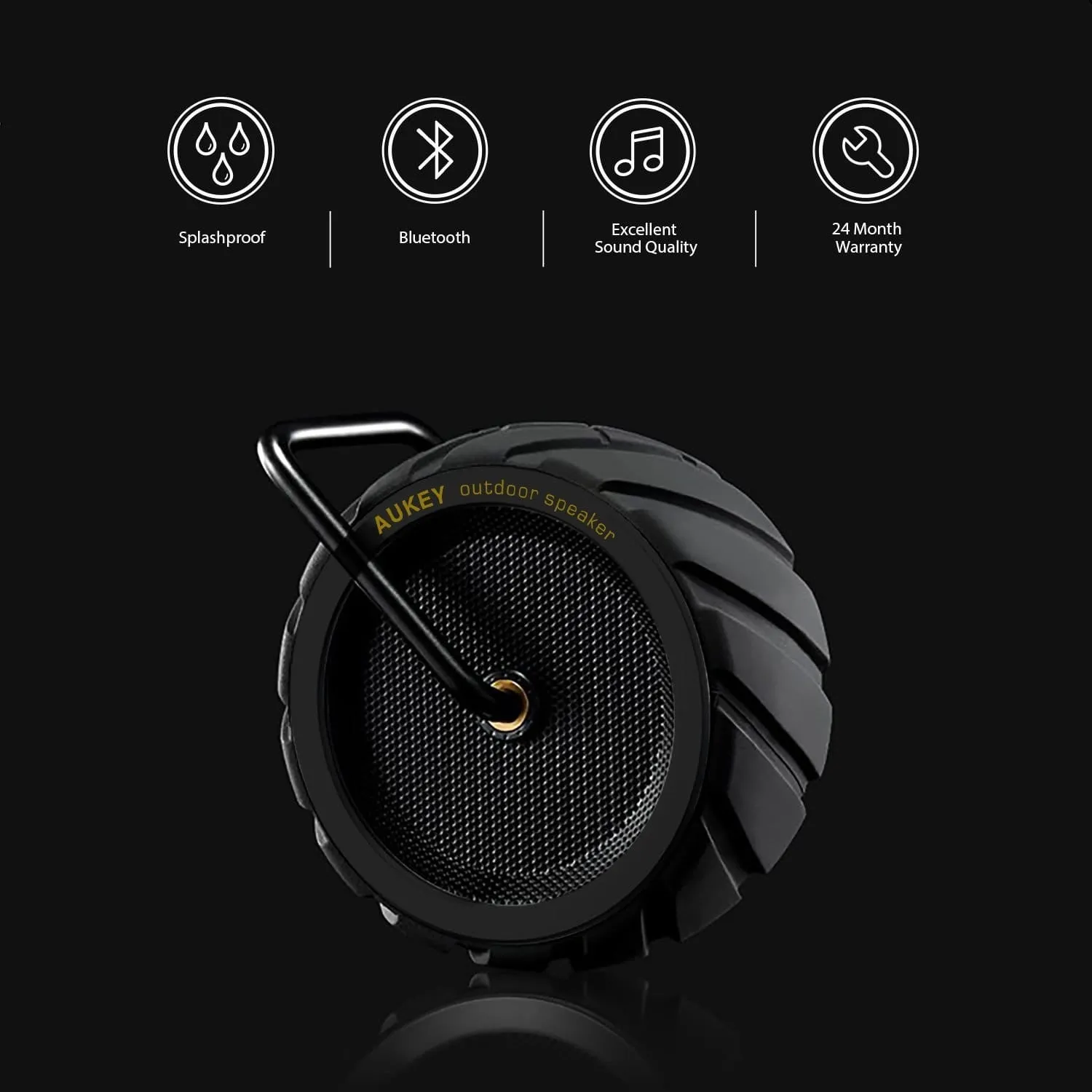 SK-M4 Wireless Bluetooth Outdoor Wheel Speaker with Water & Shock Resistant