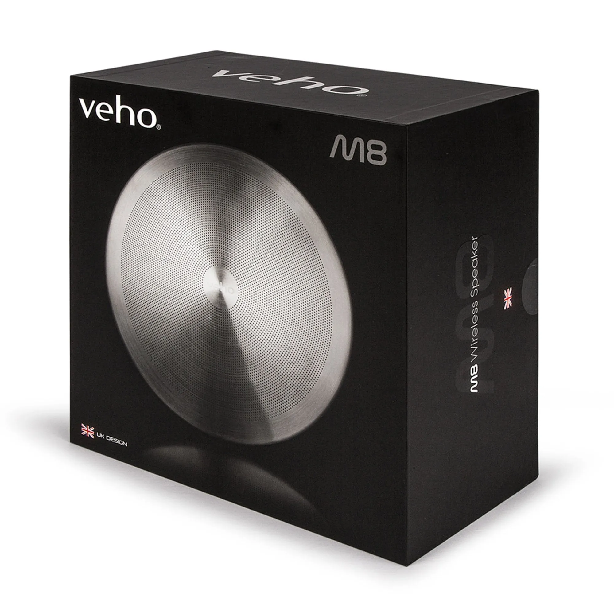 Veho M8 Wireless Lifestyle Portable Bluetooth Speaker | Microphone | Track/Volume Control | Handsfree Calling | 20 Watt (2 x 10W) – Silver