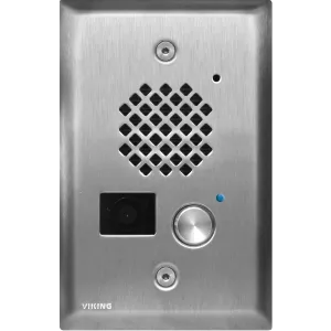 Viking E-50-SS Compact Stainless Steel Entry Phone with Color Video Camera