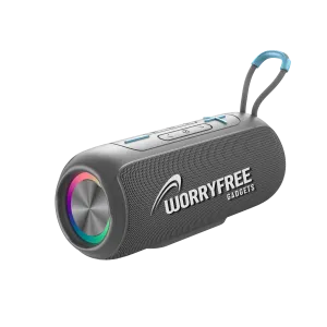 Wireless Portable Waterproof Bluetooth Speaker with RGB Lights, Gray