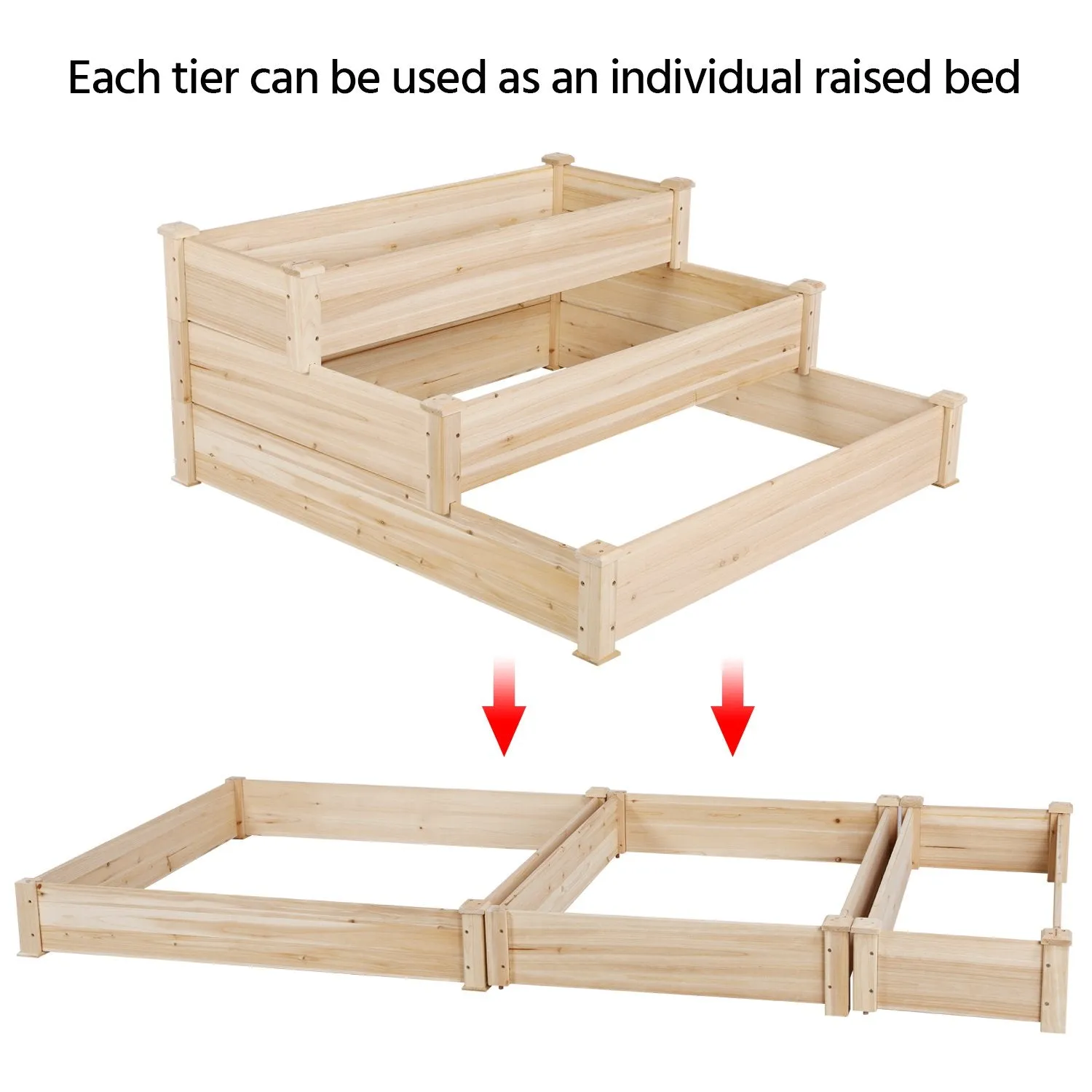 Yaheetech 3 Tier Raised Garden Bed